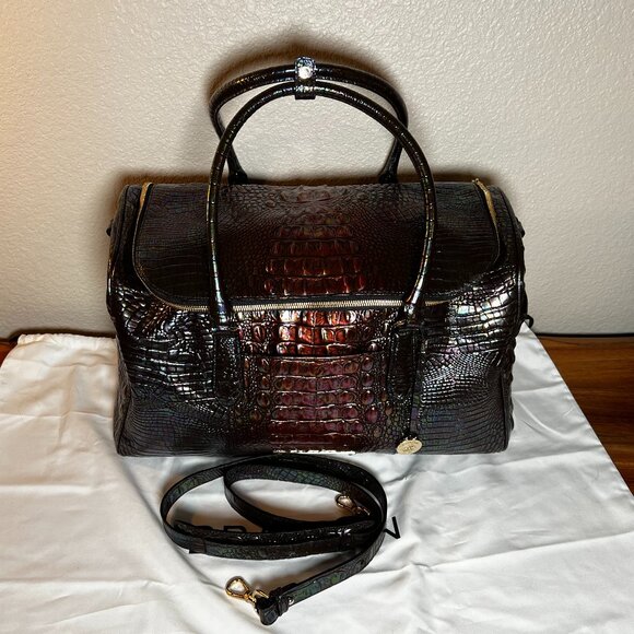 Brahmin Handbags - Brahmin TALULLA Black Pearl Ombre Melbourne Weekender